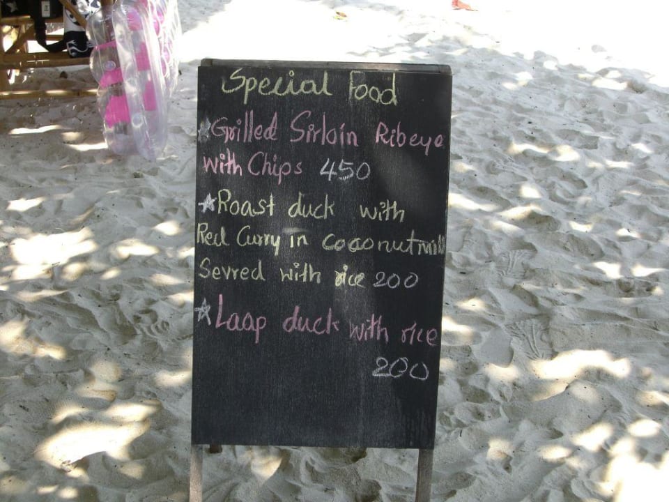Essenpreise am Strand Santhiya Koh Phangan Resort & Spa