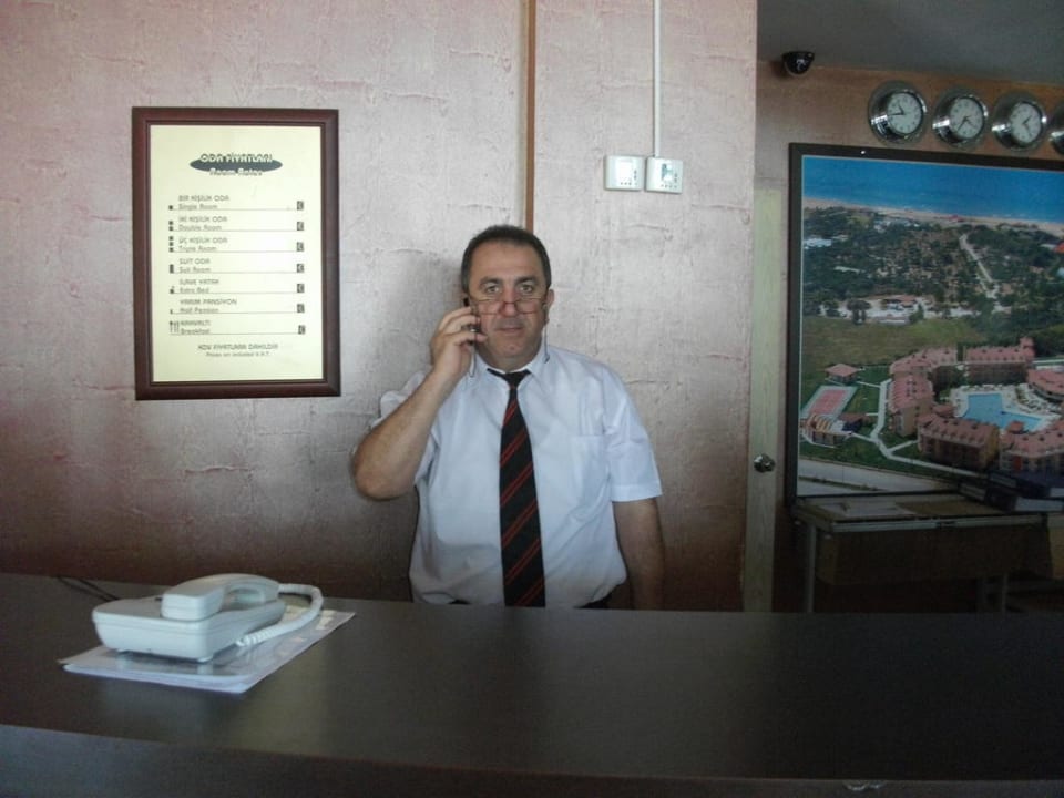 Rezeption  Hotel Orfeus Park