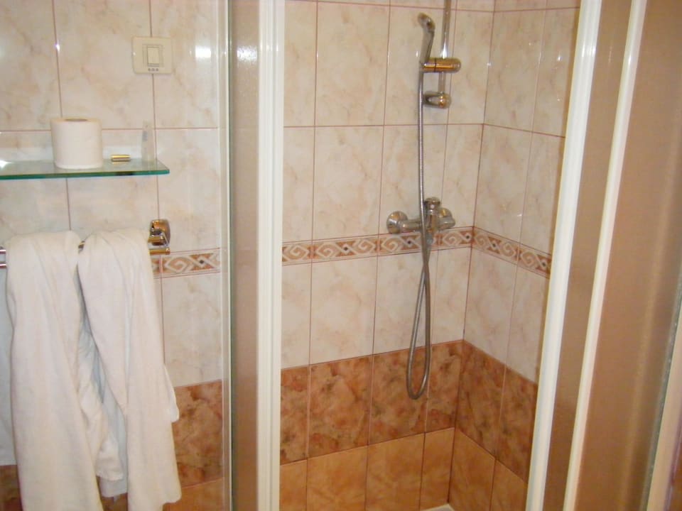 Dusche: simpel aber sauber Valamar Parentino Hotel