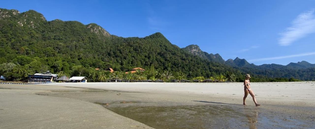 Strand bei Ebbe Berjaya Langkawi Resort