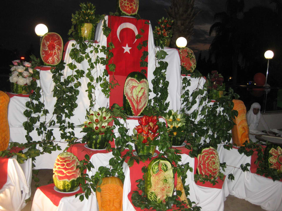 Deko am Türkischen Abend  Saphir Resort & Spa