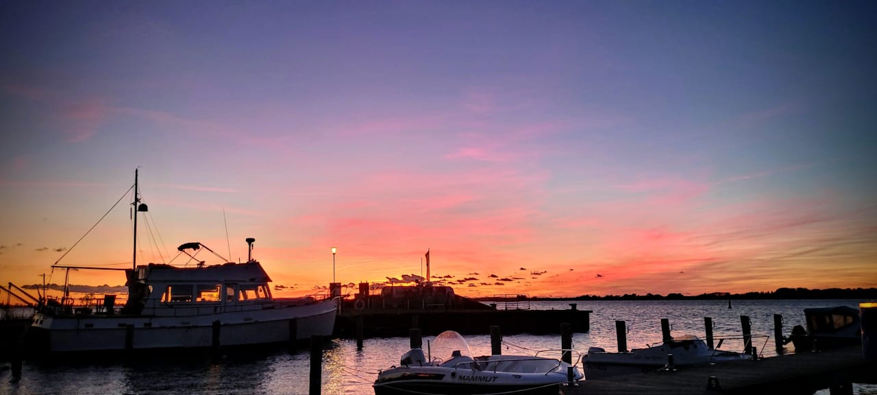 Ausblick Hausboote und Fewo Vieregge