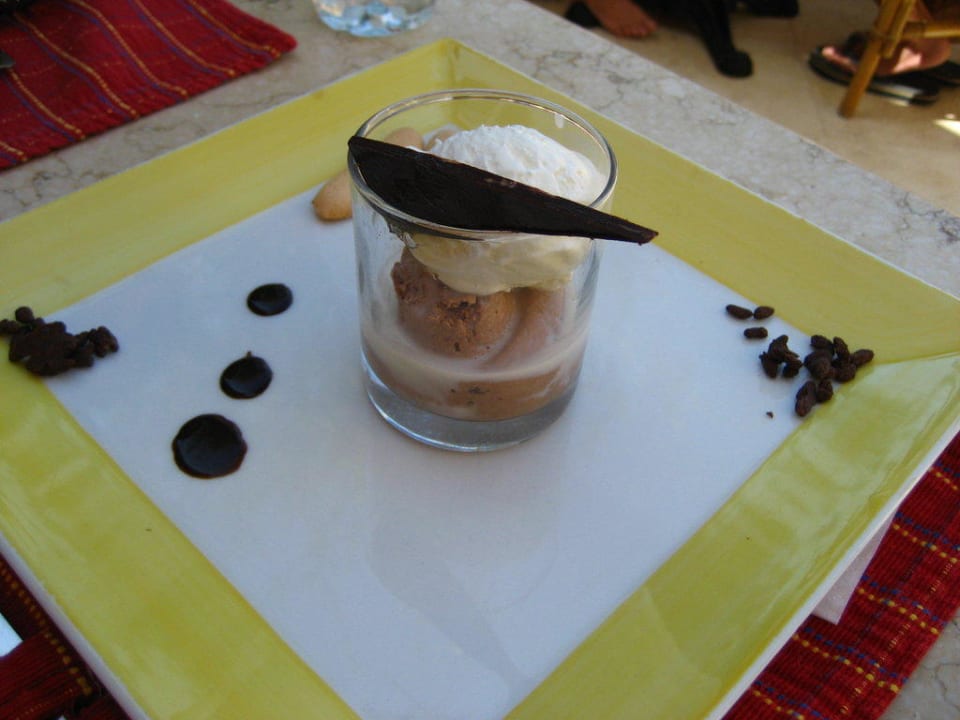 Nachspeise im Karibischen Restaurant Grand Makadi