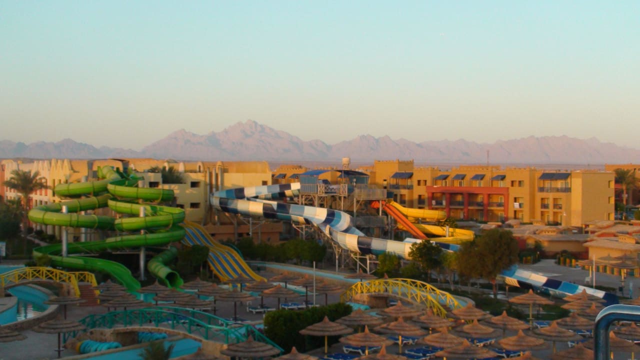 Blick von der Rutsche Titanic Beach Spa & Aqua Park