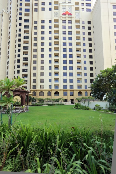 From Garden exterior Building View Ramada Hotel and Suites by Wyndham Dubai JBR