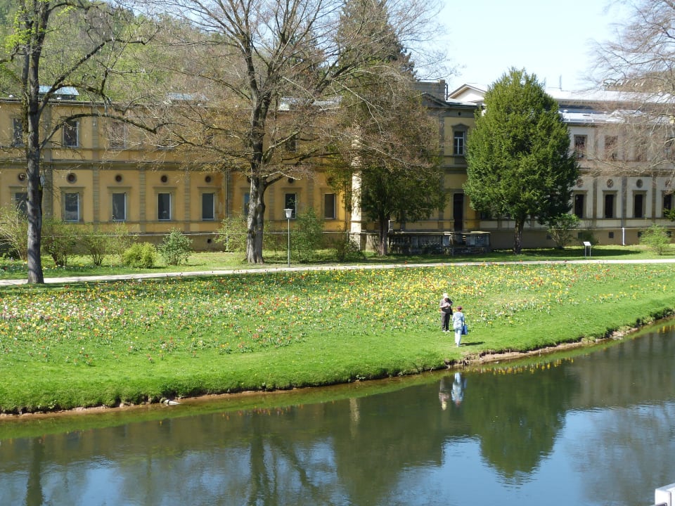 Blühendes Ufer vor dem Hotel Hotel Kaiserhof Victoria