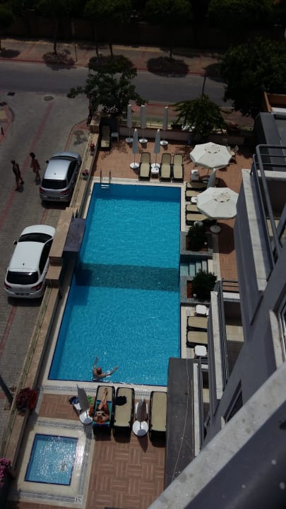 Unser Blick vom Balkon Hatipoglu Beach Hotel