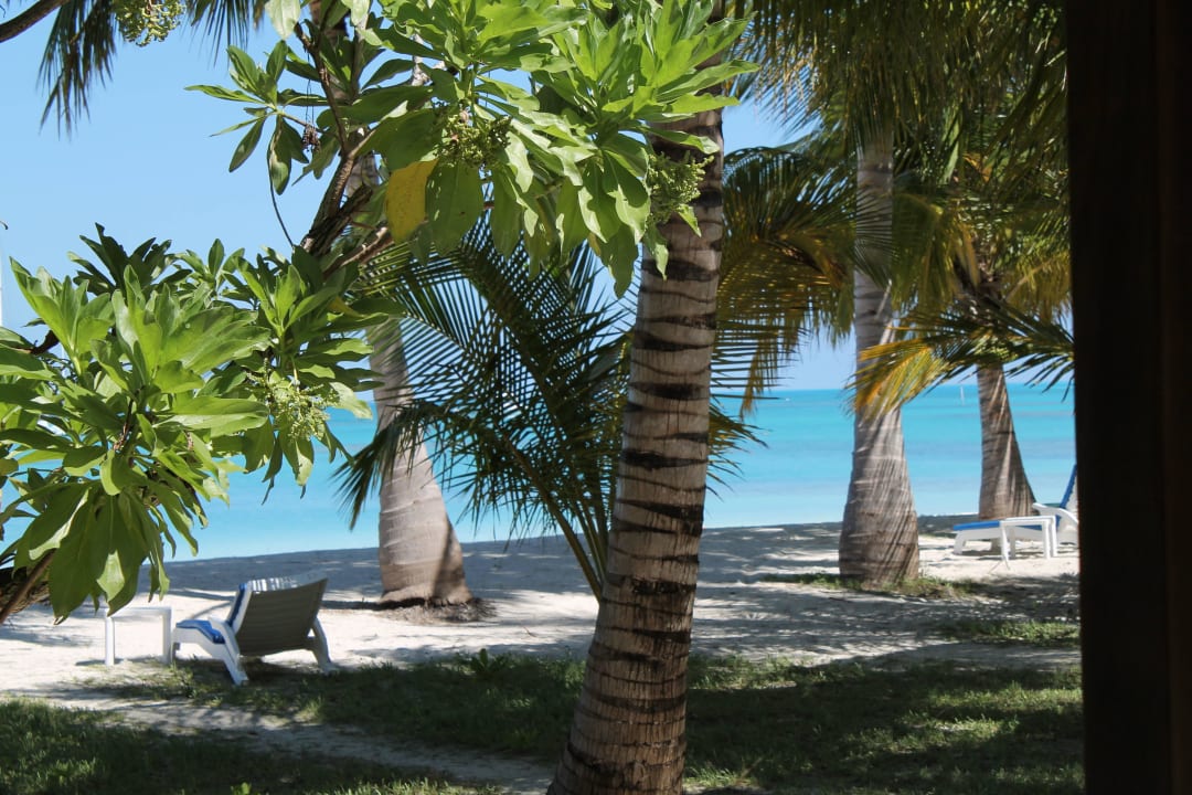 Blick von der Terrasse Meeru Maldives Resort Island
