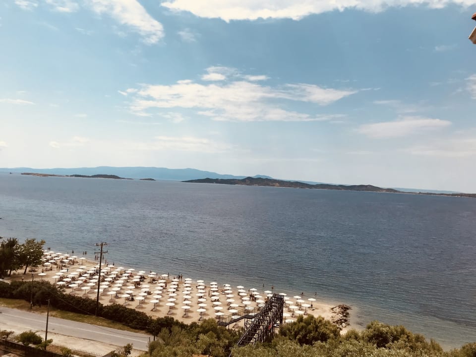 Ausblick Akrathos Beach Hotel