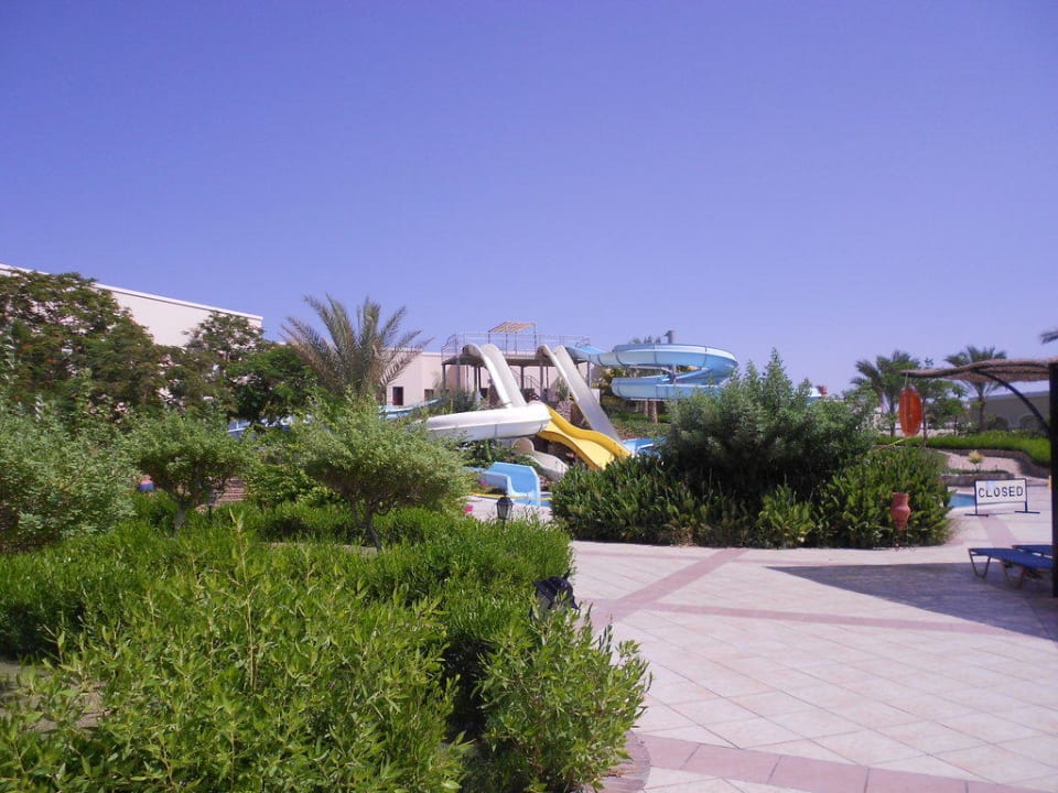 Blick auf die Rutschen Jaz Mirabel Park & Club