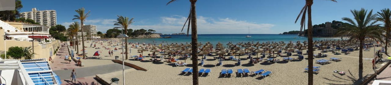 Blick vom Balkon Pension Maria Eugenia