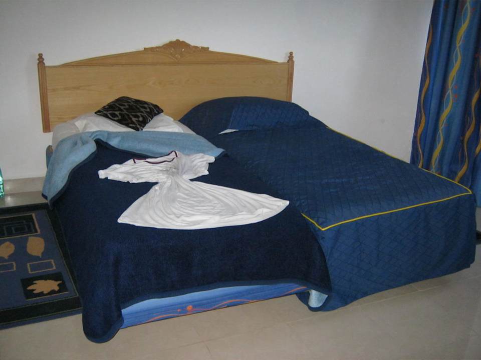 Ein Bett von der Suite Mahdia Beach & Aquapark