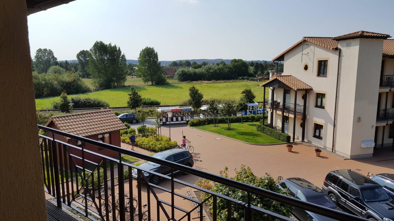 Blick vom Laubengang Apartmentanlage Urlaubsräume - Wohnung 3.14