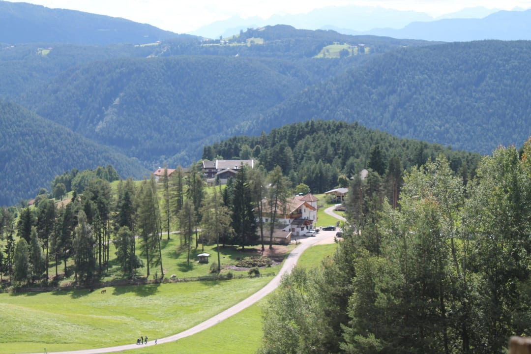 Blick vom Berg Landgasthof Lärchenwald