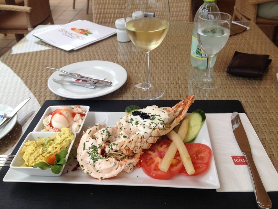 Freitags ist Langustentag! Lecker und preiswert. Hotel Riu Palace Maspalomas Adults Only
