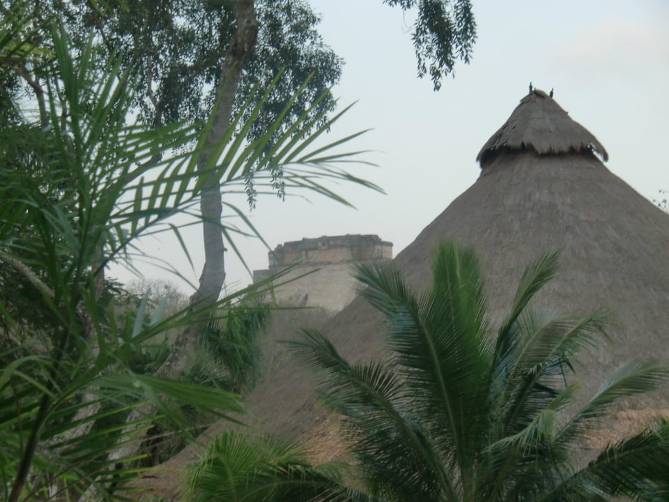 Unsere Sicht auf Uxmal Hotel The Lodge at Uxmal