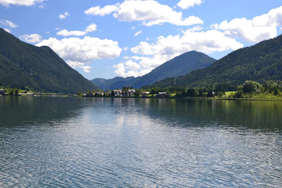 Und natürlich auch in die andere Richtung Hotel Wiesenhof direkt am Weissensee