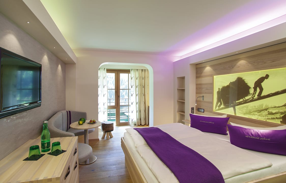 Doppelzimmer Alpin Chic Stil Verwöhn- und Wellnesshotel Walserhof