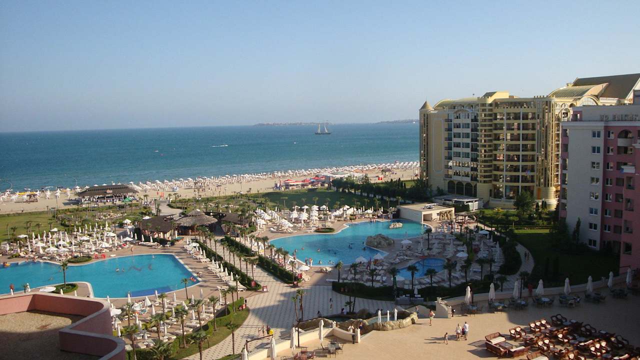 Ausblick von unserem Hotelzimmer DIT Majestic Beach Resort
