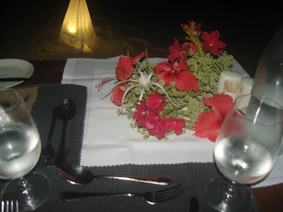 Hochzeits Dinner am Strand Summer Island Maldives
