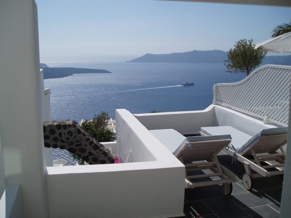 Zimmerterrasse mit Ausblick Hotel Agali Houses