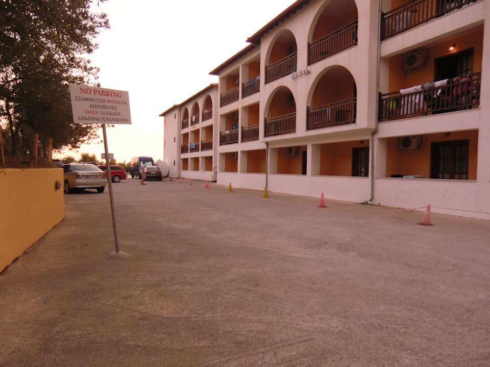 Zimmer mit Parkplatzblick Akrathos Beach Hotel