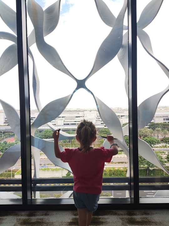 Ausblick Hotel Crowne Plaza Changi Airport