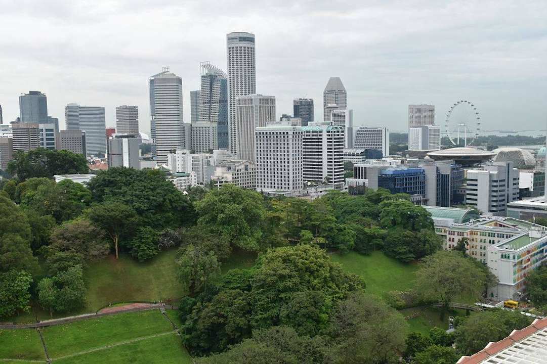 Ausblick vom Zimmer Hotel Novotel Clarke Quay