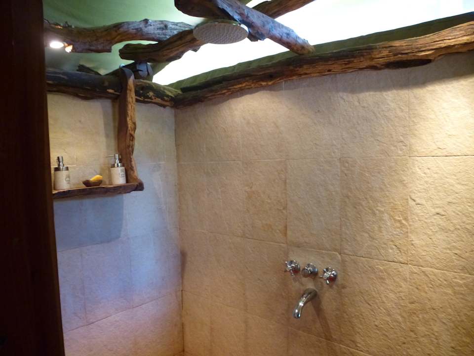 Dusche, immer heißes Wasser Royal Mara Safari Lodge