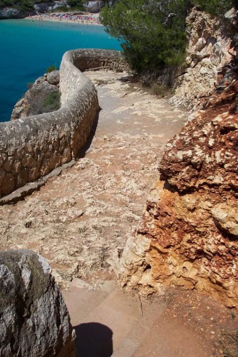 Weg zum Strand blau punta reina