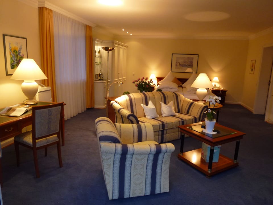 Blick auf das Zimmer von der Terrassentür aus Baumann's Landhaus