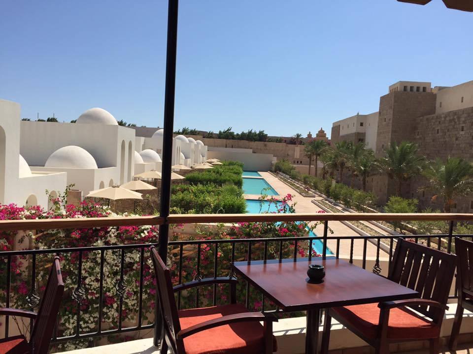 Ausblick beim Frühstück im Pavillon Restaurant  Fort Arabesque Resort, Spa & Villas