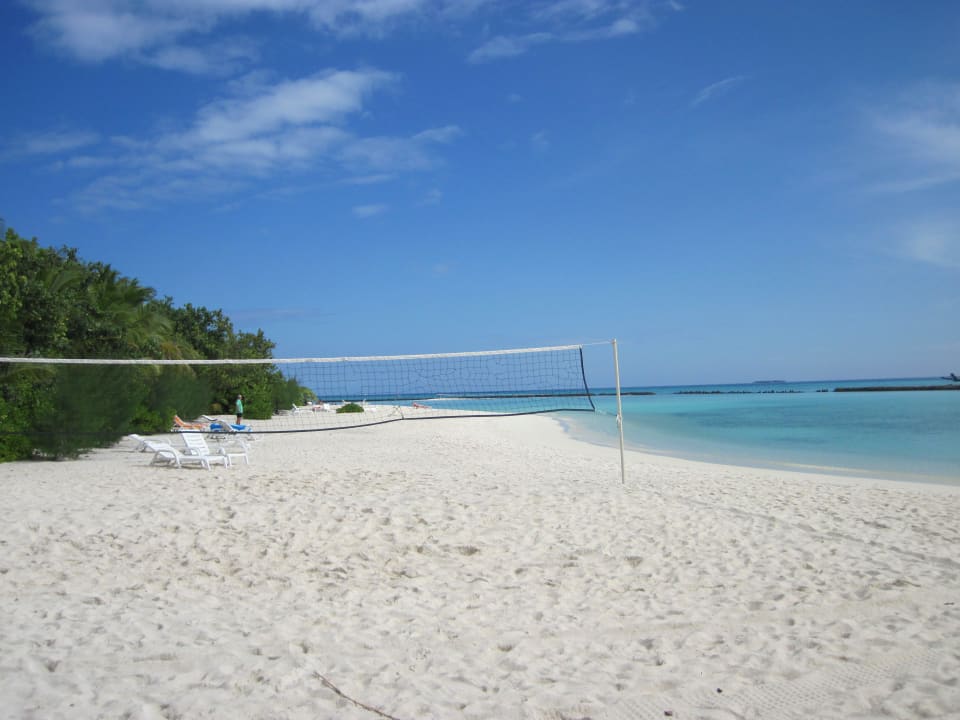 Blick vom Jetty zur Lagune Summer Island Maldives