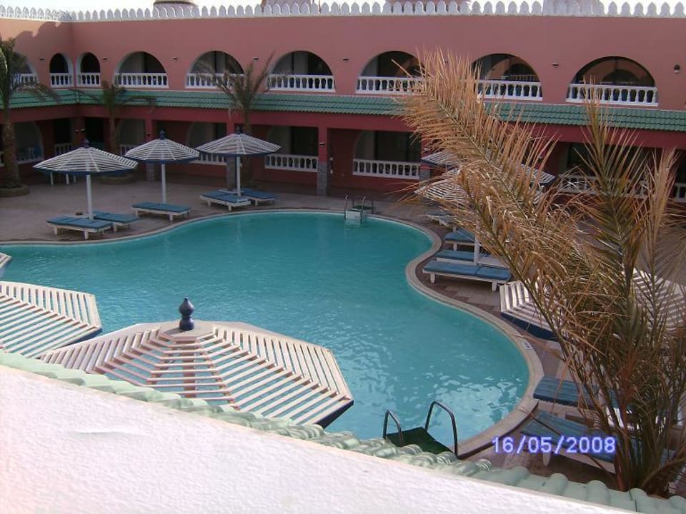 Ausblick aus unserem Zimmer  Pickalbatros Alf Leila Wa Leila Resort - Neverland Hurghada