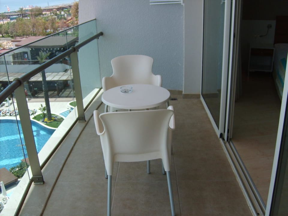 Balcon chambre supérieure Sunis Evren Beach Resort Hotel & Spa