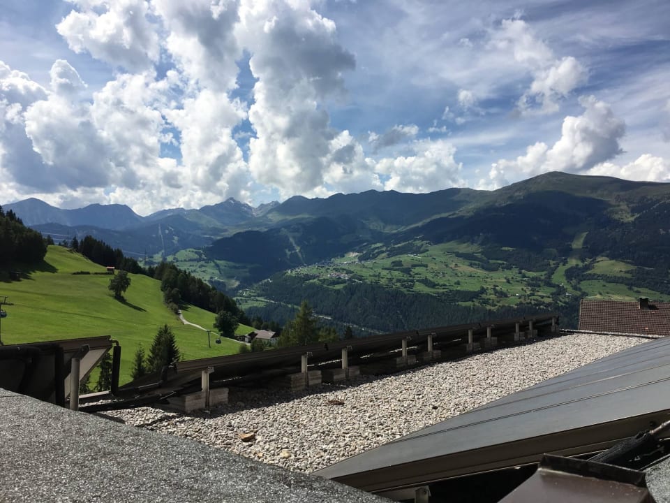 Aussicht aus dem Zimmer Erlebnishotel Fendels