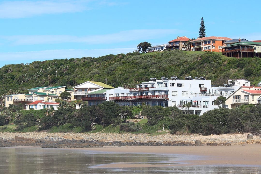 View of the Morgan Bay Hotel from the beach Morgan Bay Hotel