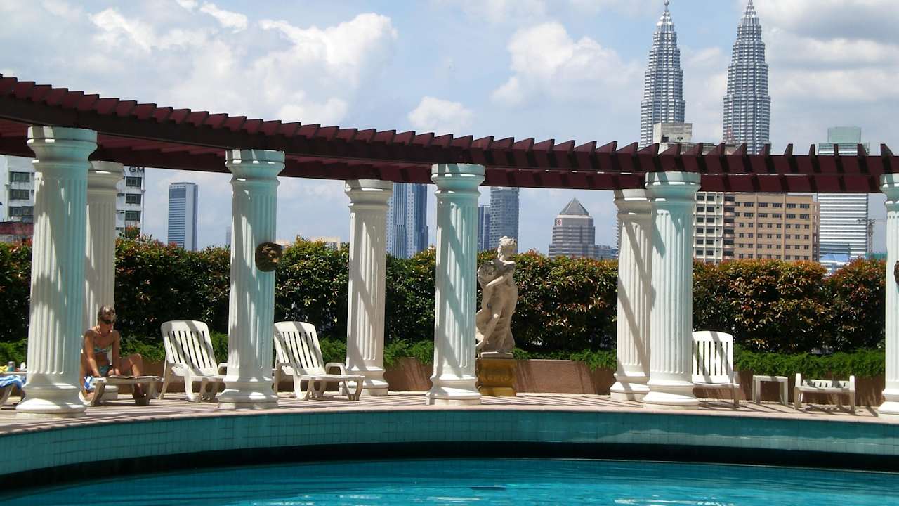 Blick zu den Petronas Towers Sunway Putra Hotel