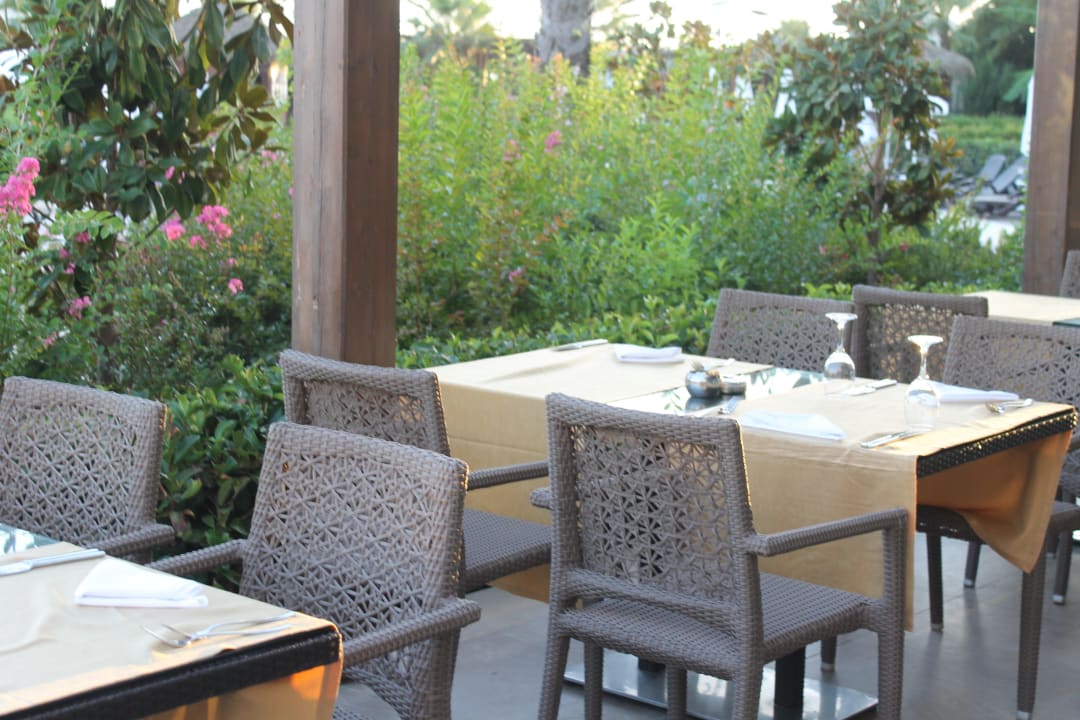 Terrasse vom Speisesaal Sherwood Dreams Resort