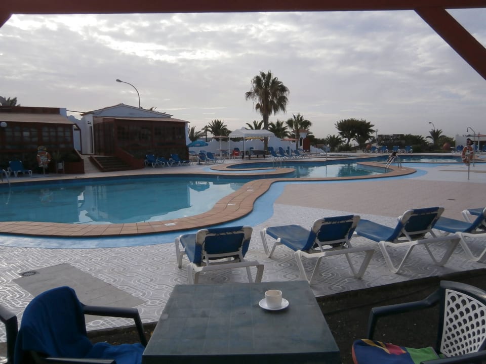 Blick von unserer Terrasse Bungalows Castillo Beach