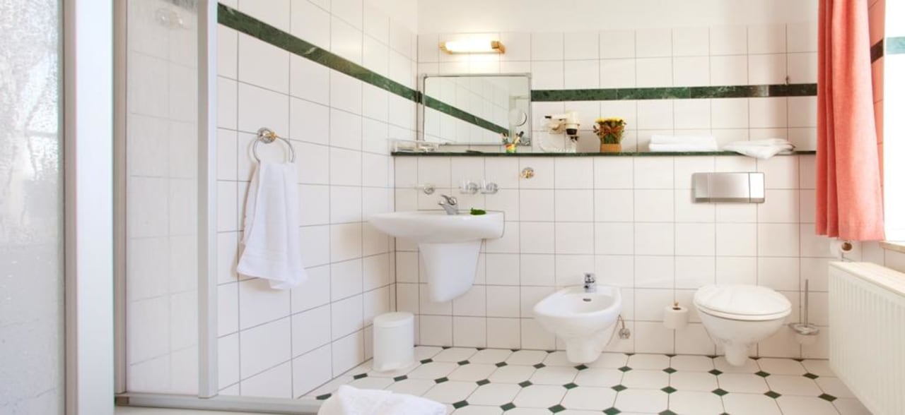 Bad mit Dusche Hotel Stranddistel Rügen