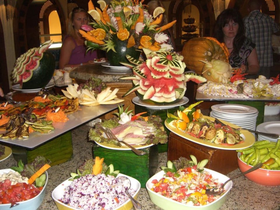 Tolle Deko am Buffet Ghazala Gardens