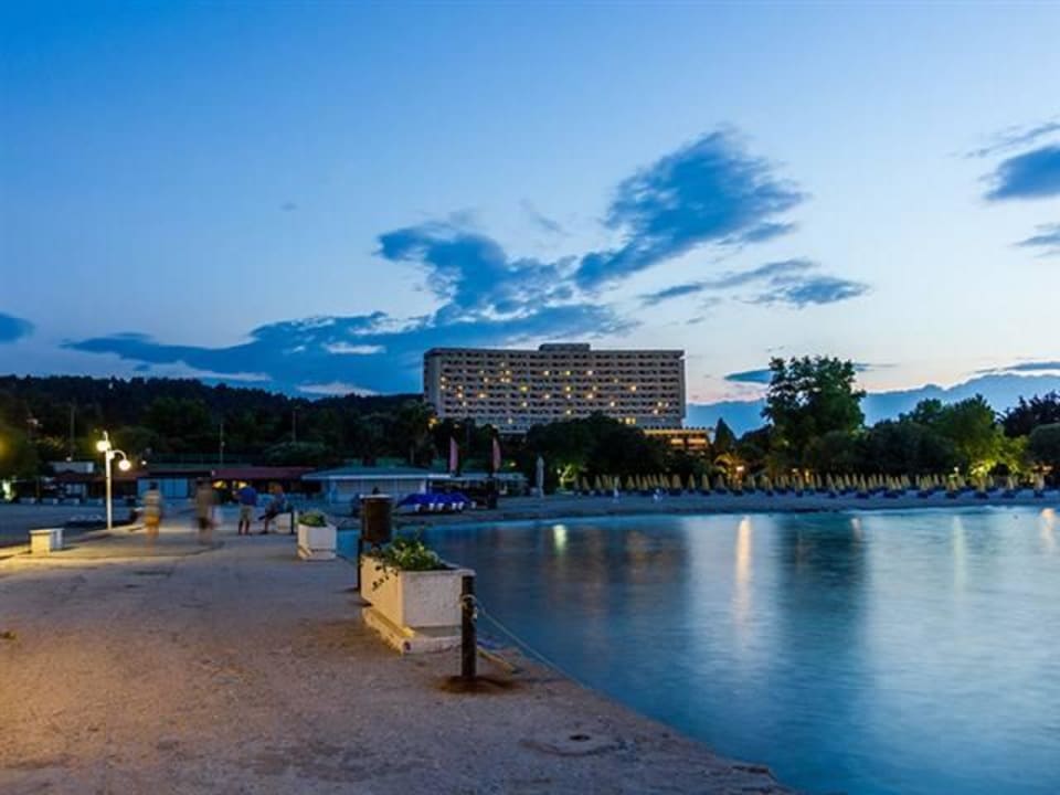 View from the beach Hotel Athos Palace