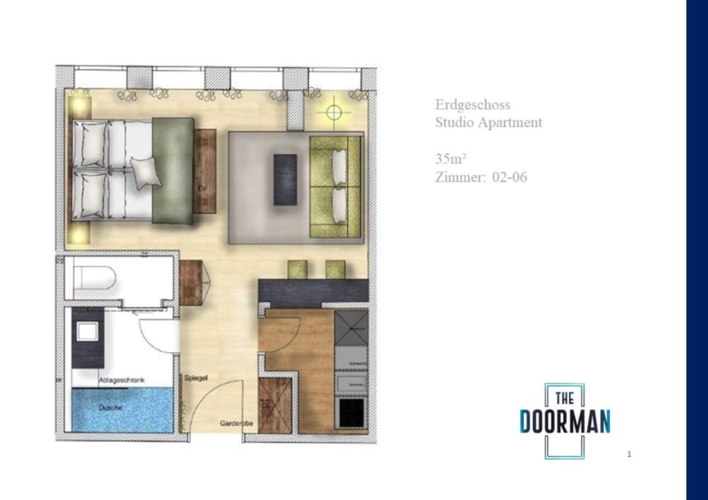 Zimmer The Doorman Welle Frankfurt am Main