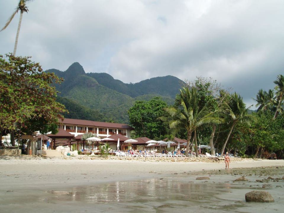 Hotelsüdseite vom Strand aus gesehen. Kacha Resort & Spa, Koh Chang