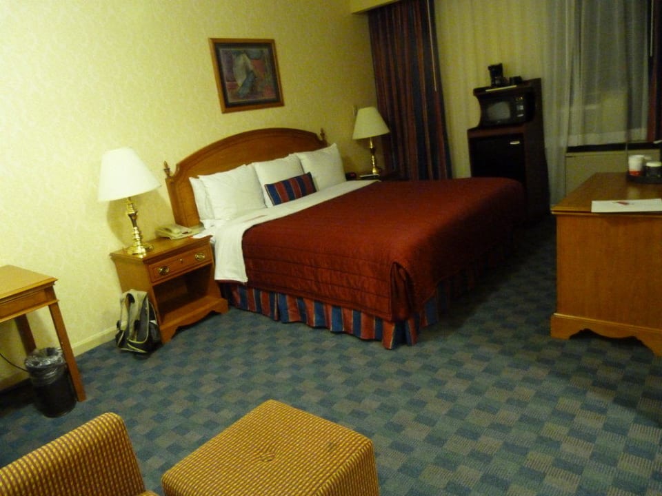 Blick auf das Bett Ramada by Wyndham Jersey City