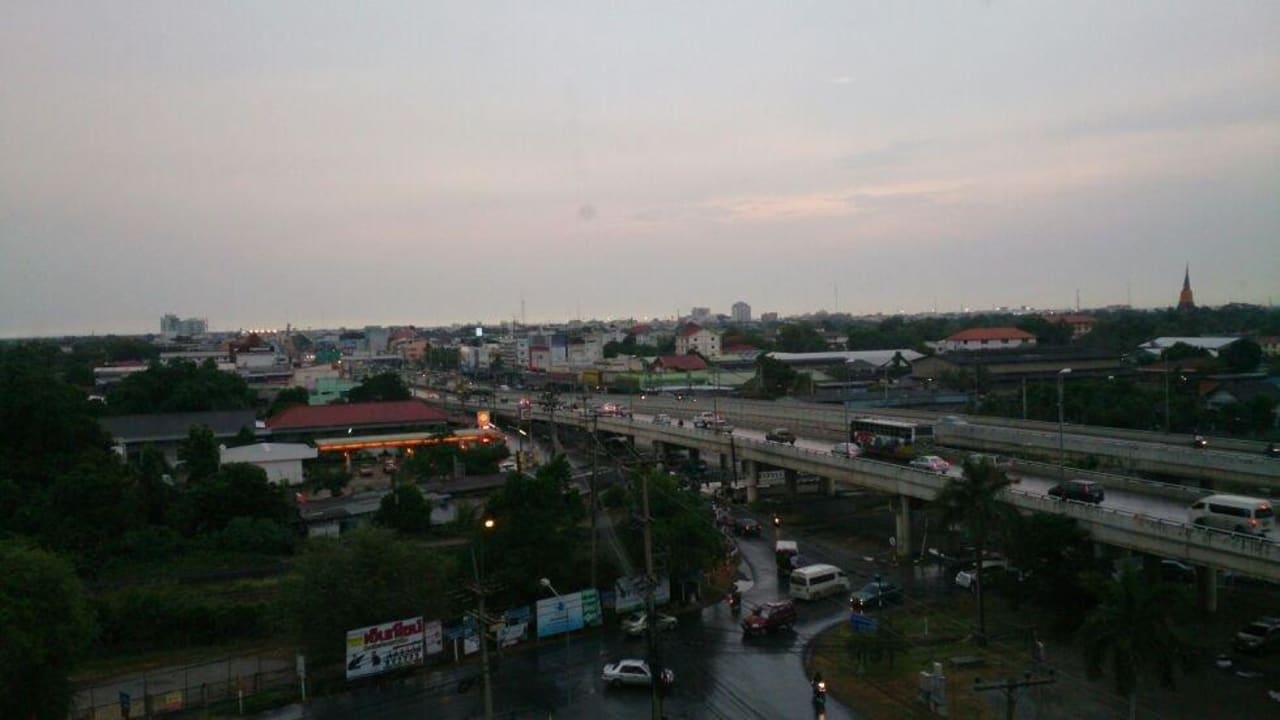 Ausblick aus unserem Zimmer Hotel Krungsri River