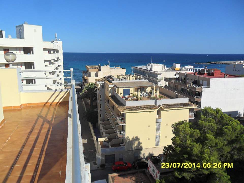 Aussicht zum Meer vom 6 Stock Bei Juan Playa Blanca