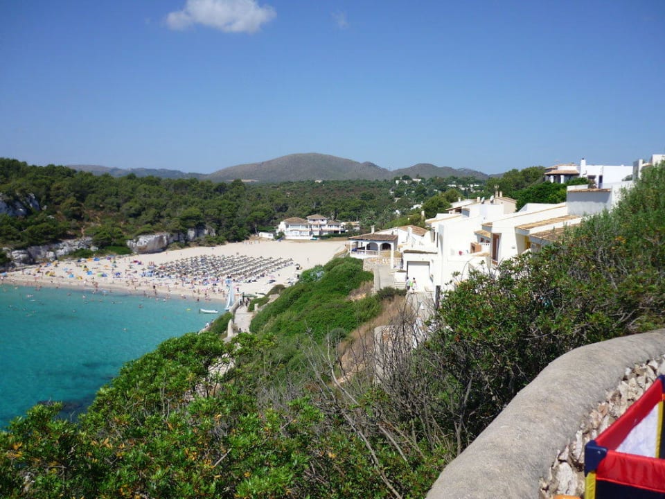 Blick auf den Strand blau punta reina