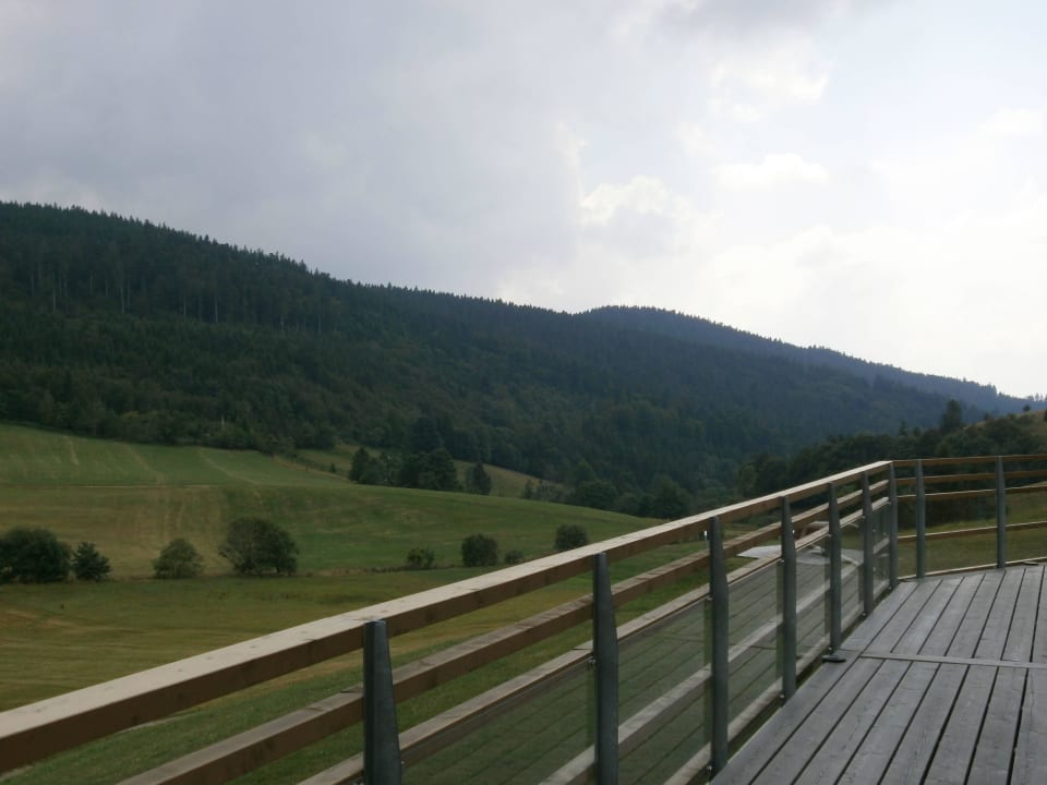 Balkon mit schönem Ausblick derWaldfrieden naturparkhotel